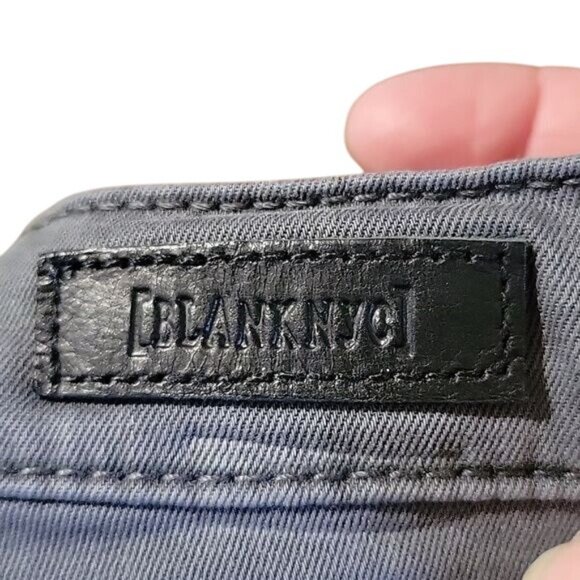 BLANC NYC NEW Women's Black Skinny Zipper Detail High-Waisted‎ Pants Size 28 - Picture 7 of 9